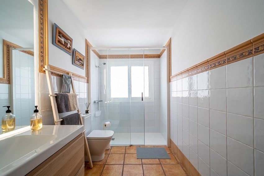 Bad, Villa Cartamar, Ferienhaus Lanzarote