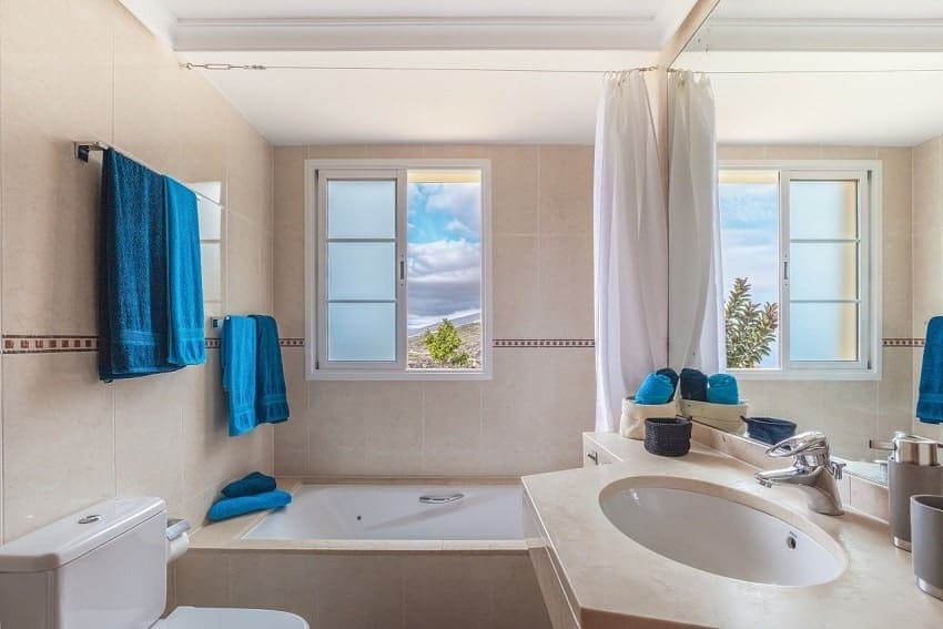 Bad, Villa Vista Reina, Schlafzimmer, Ferienhaus La Palma Tijarafe