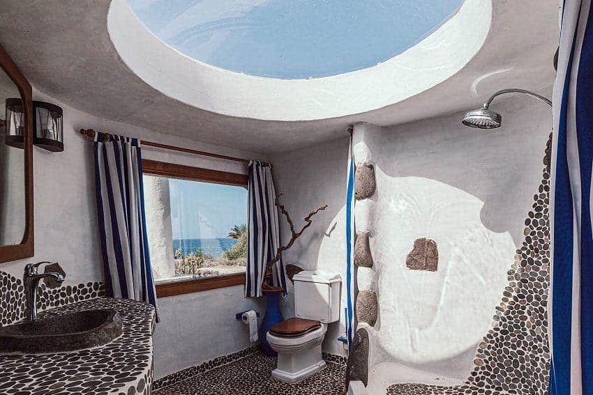 Baño, Villa Manrique, Alojamiento en El Hierro con Piscina