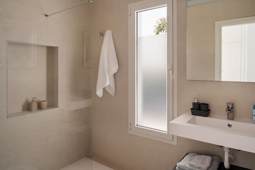 Bad, Villa Sunrise B, Luxus Ferienhaus Lanzarote