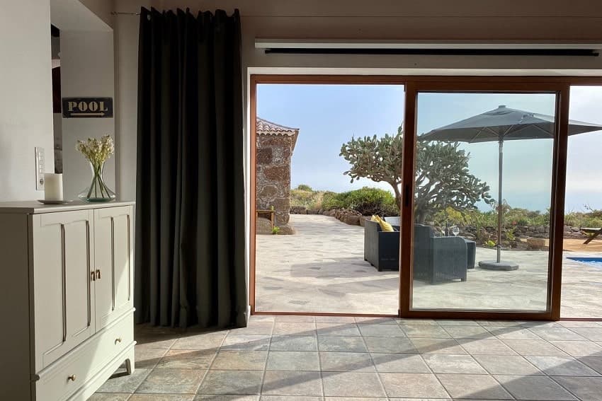 Casa Albillo, Wohnbereich, Terrasse, La Palma Ferienhaus mieten