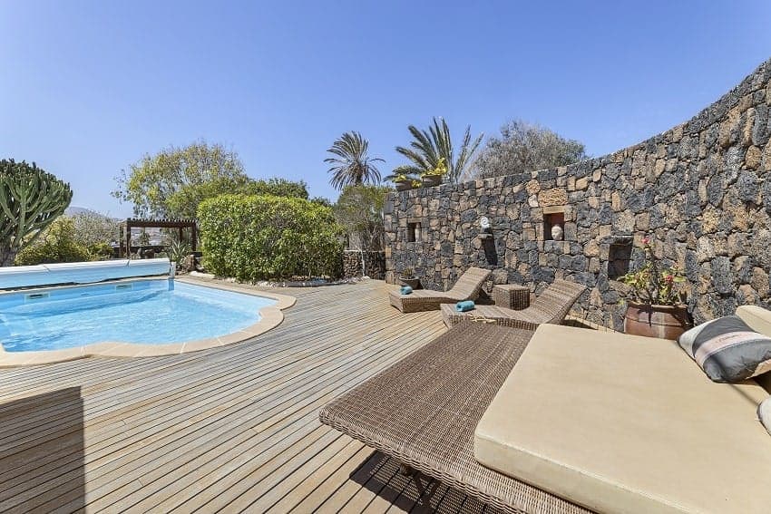 Casa Brixio, Poolbereich, Ferienhaus Fuerteventura mit Pool