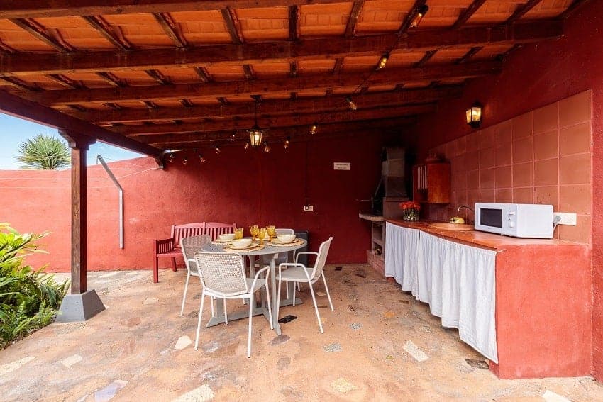 Casita de Juan, Grill-Bereich, Haus mieten La Palma