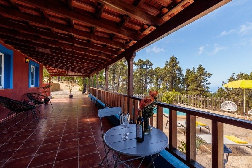 Casita de Juan, Terrasse, Ferienhaus Puntagorda