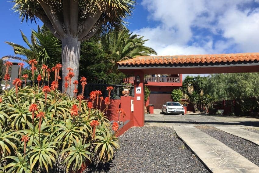 Entrance, Finca Teneguía, Holiday Villa Fuencaliente