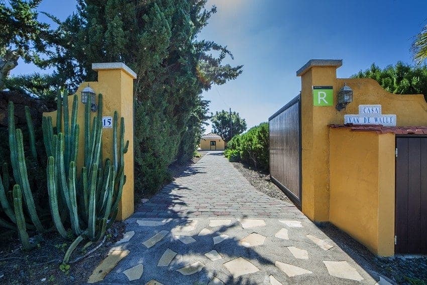 Entrada, Casa Van de Walle, Alquiler Casa Rural La Palma