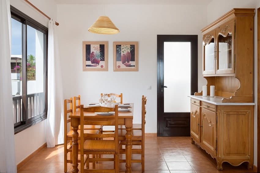Comedor, Casa Vista Lobos, Vivienda Vacacional Playa Blanca