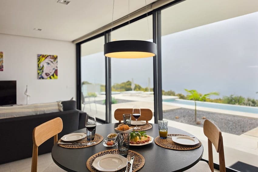 Dining Table with View, Villa Relax, Holiday Villa with Private Pool La Palma Dining Table with View, Villa Relax, Holiday Villa with Private Pool La Palma