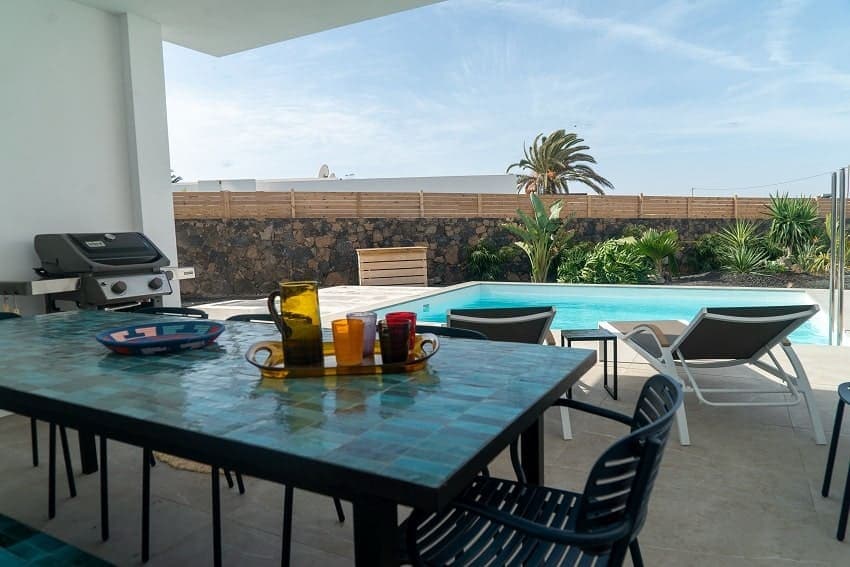 Dining Table, Villa Gaia, Villas in Fuerteventura with Private Pool