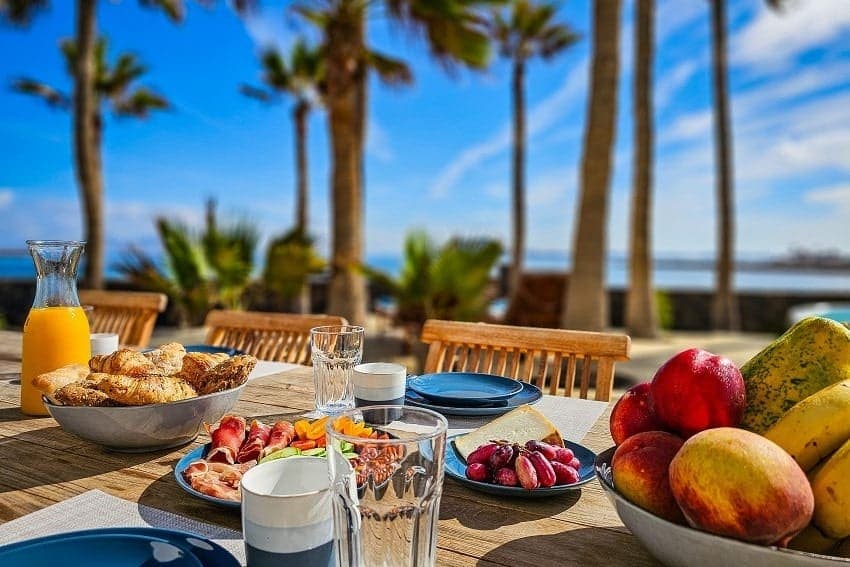 Esstisch, Villa Luma, Ferienhaus Corralejo