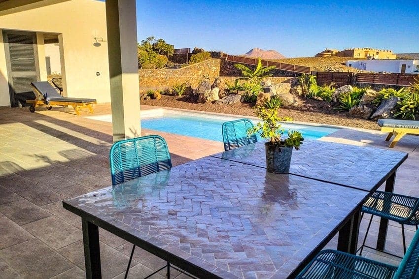 Mesa de Comedor, Villa Sumendi, Villa Lajares Fuerteventura