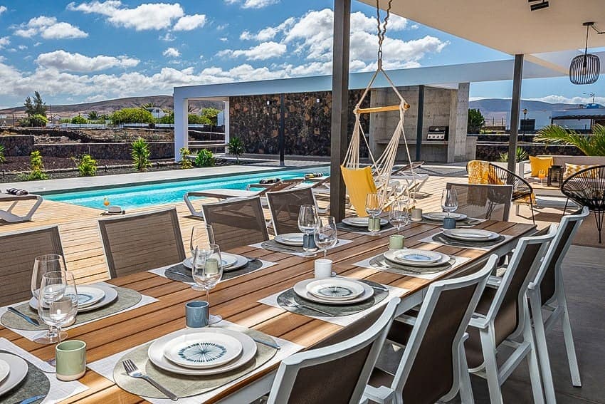 Mesa de Comedor, Villa Ventura, Villa de Lujo Fuerteventura