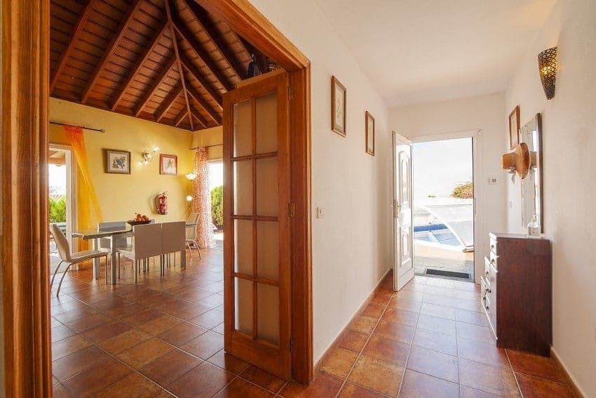 Flur, Villa Tamanca, La Palma Westküste Ferienhaus beheizter Pool