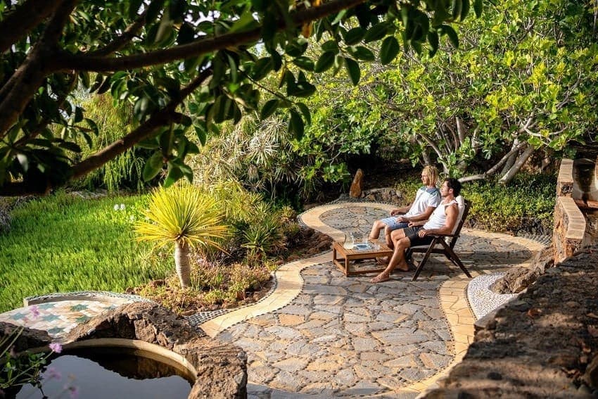 Jardín, Alpalma Casa y Jardín, Casa Rural con Piscina Puntagorda