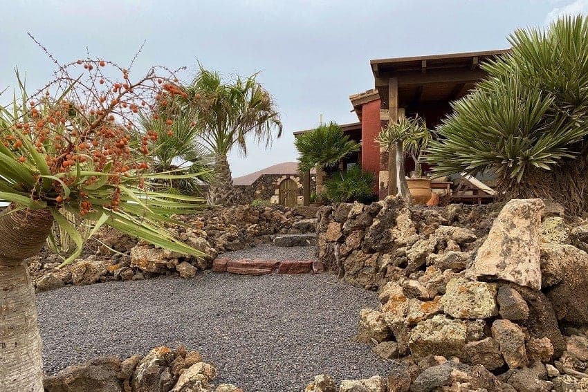 Jardín, Casa El Campo, Casa Rural Lajares, Fuerteventura
