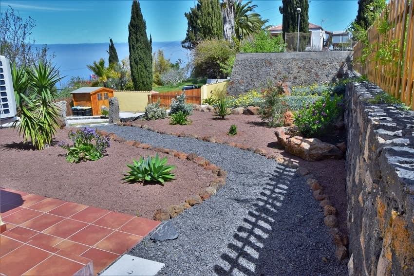 Garten, Casa Florita, Günstiges Ferienhaus La Palma mit Pool