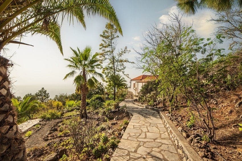 Garden, Country House Tijarafe, Family Villa La Palma