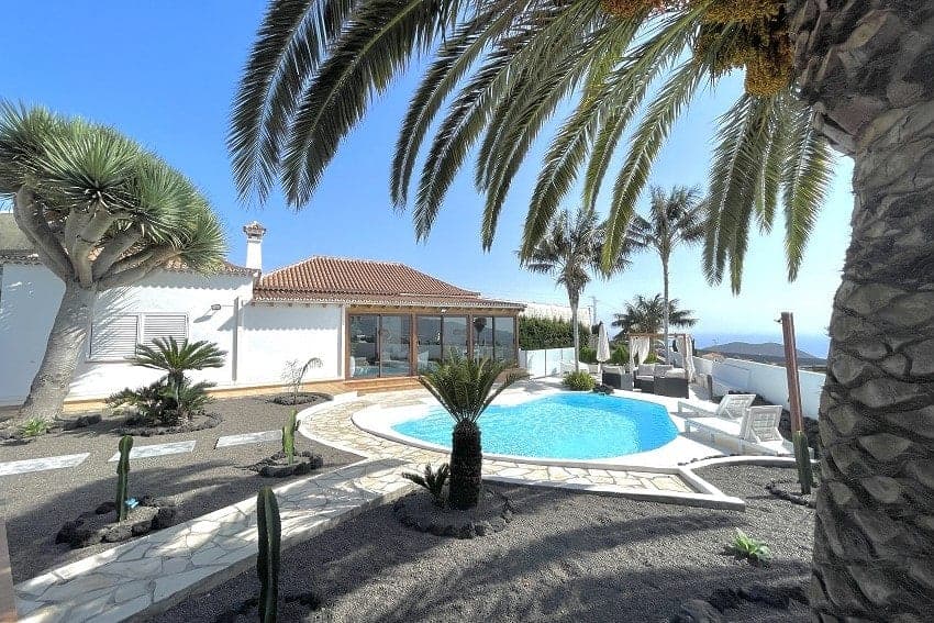 Garten, Villa Tajuya, Ferienhaus Aridanetal, La Palma