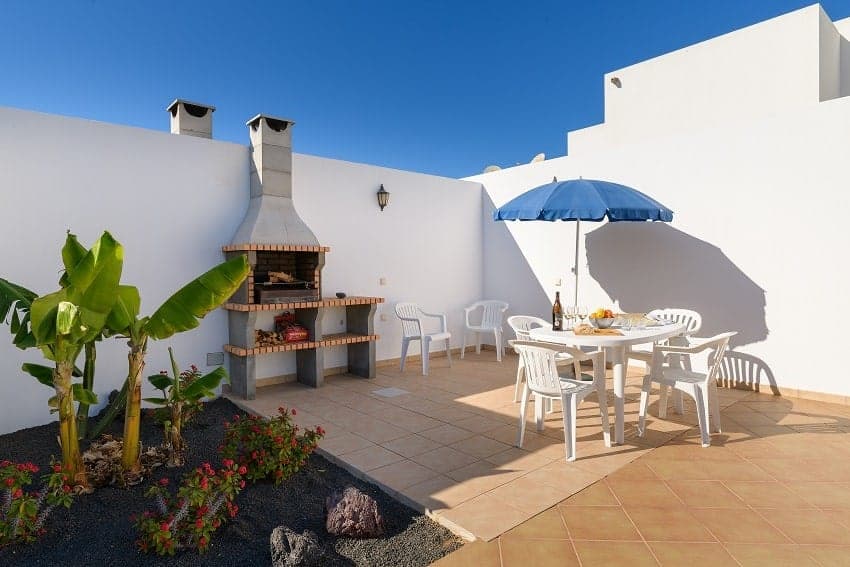 Barbacoa, Casa Vista Mar, Villa Playa Blanca con Piscina