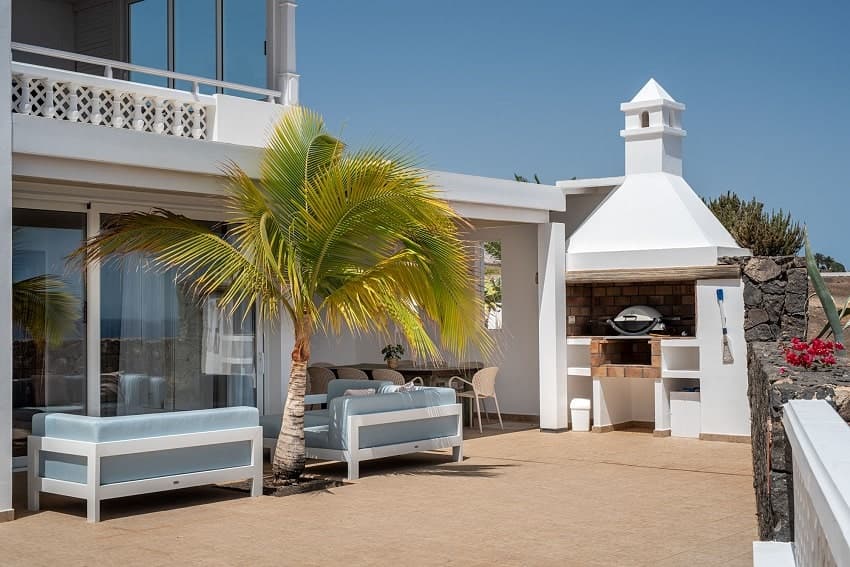 Barbacoa, Villa Odin, Villa con Piscina Privada Lanzarote