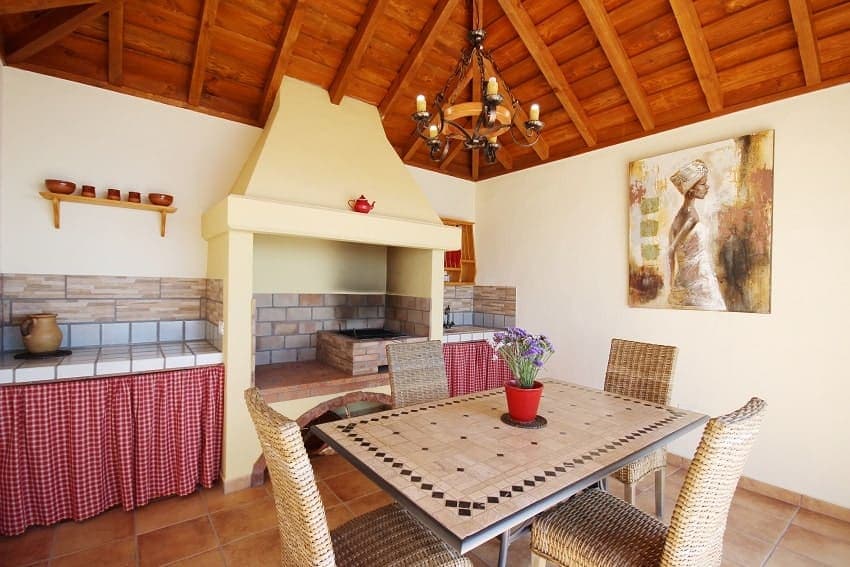 Barbecue Area, Casa Candelario, Holiday Home with Private Pool Puntagorda