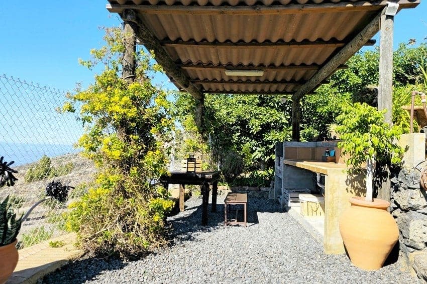 Grillbereich, Finca Evamar, Ferienhaus Tijarafe, La Palma