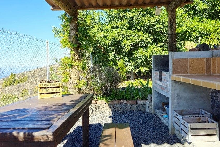 Grillbereich, Finca Evamar, La Palma Finca