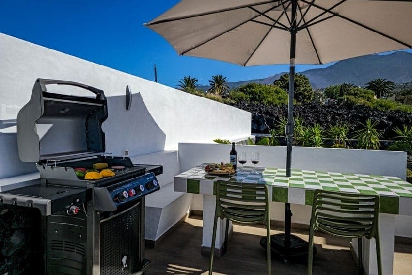 Barbecue Area, Villa Veni, Holiday Villa La Palma