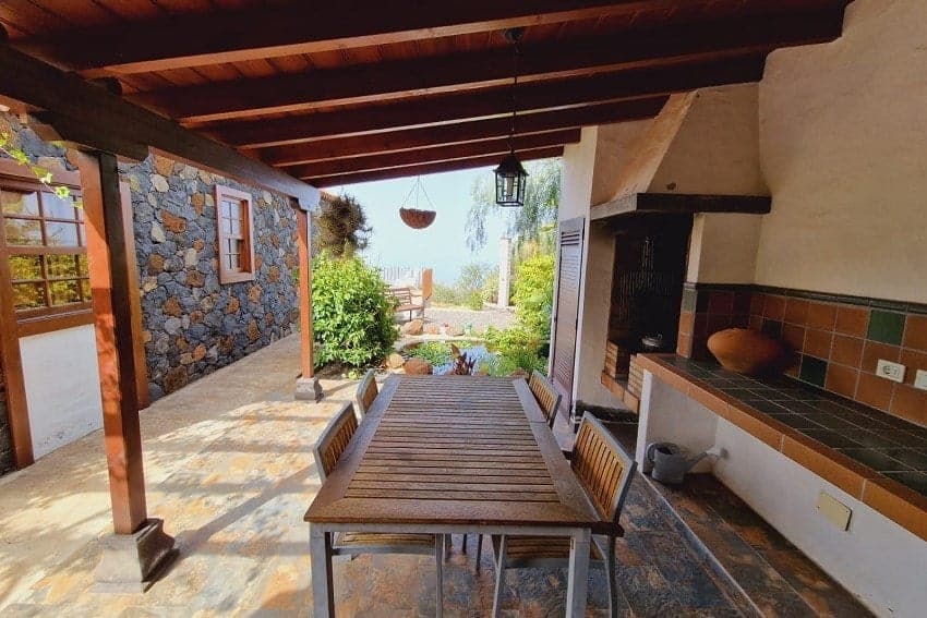 Barbacoa, Casa Huli, Alquiler Casa Rural en La Palma, Puntagorda