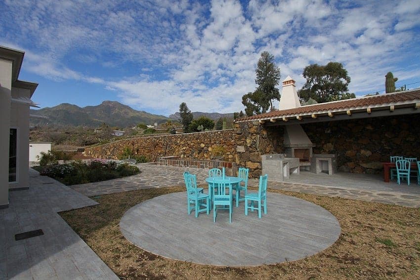 Grillecke, Villa Royal, La Palma Finca mit Pool
