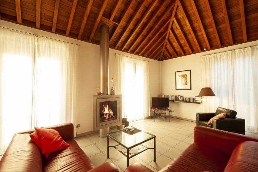 Chimney, Casa San Borondon, La Palma Holiday Home with Pool