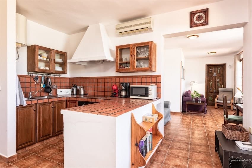Küche, Casa El Salto, Ferienhaus Los Llanos mit Pool