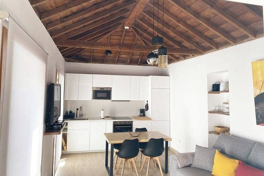 Küche, Casa El Guinche, Haus mieten La Palma Kanaren