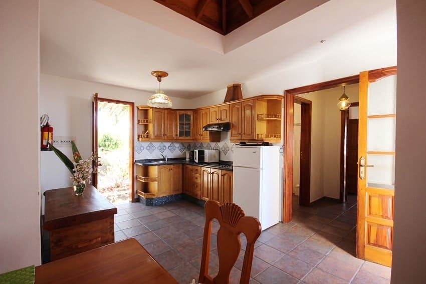 Küche, Finca Los Dos Patos A, Finca mit Pool La Palma