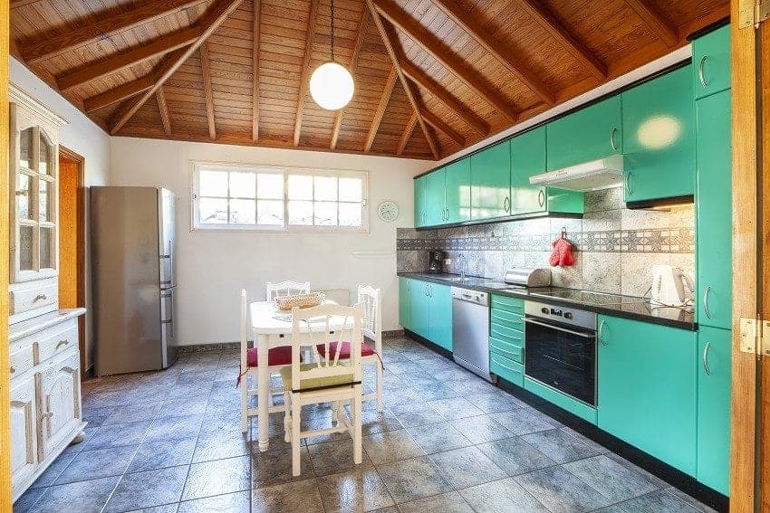 Kitchen, Country House Tijarafe, Family Villa La Palma