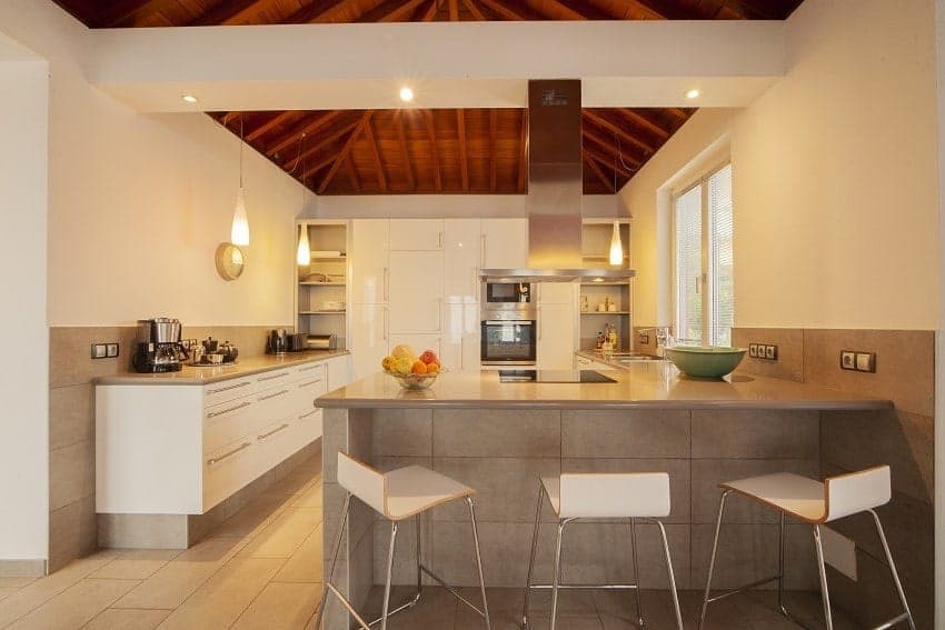 Kitchen, Villa Alegranza, Villa with Heated Pool La Palma