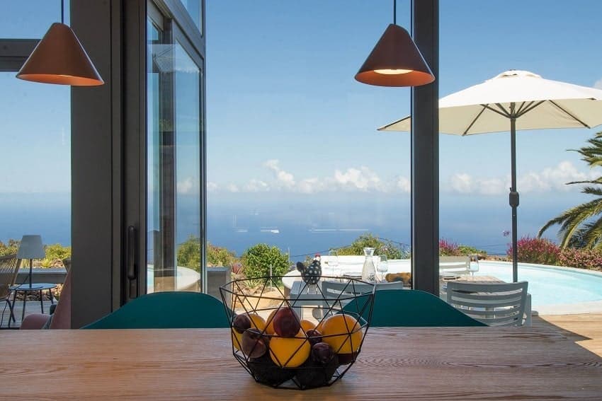 Kitchen with Ocean View, The Blue Casa, Villa La Palma