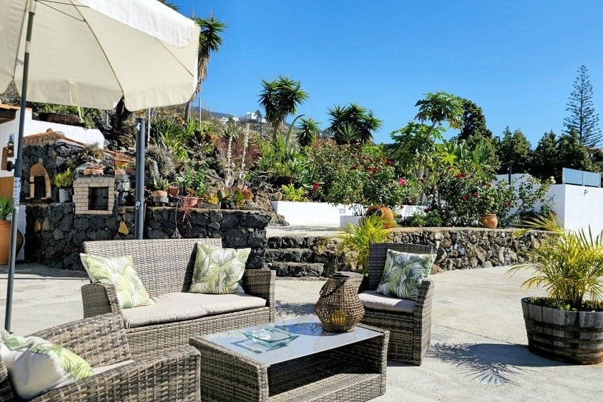 Lounge, Finca Evamar, Ferienhaus Tijarafe, La Palma