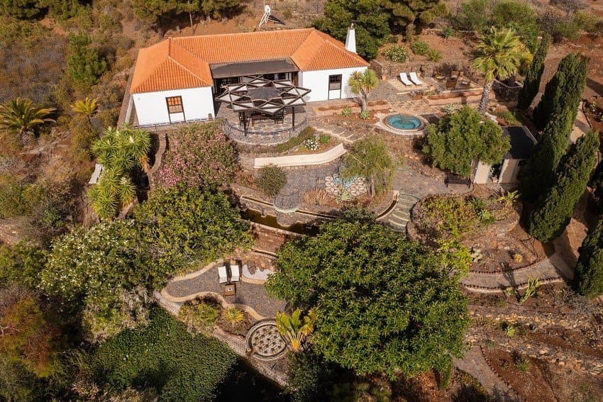 Vista Aérea, Alpalma Casa y Jardín, Casa Rural con Piscina Puntagorda