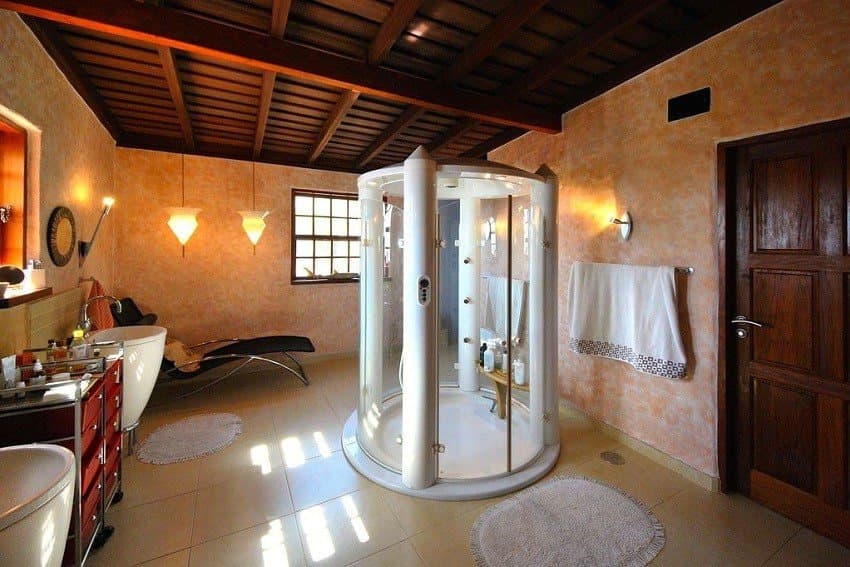 Bathroom, Villa Tigotan, Villa Rental La Palma Canary Islands