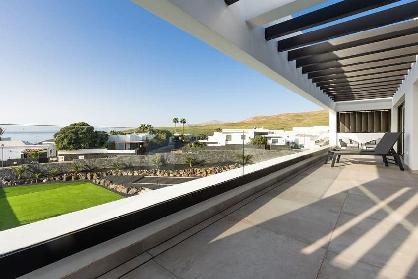 Obere Terrasse, Villa Bamanija, Luxus Villa Lanzarote