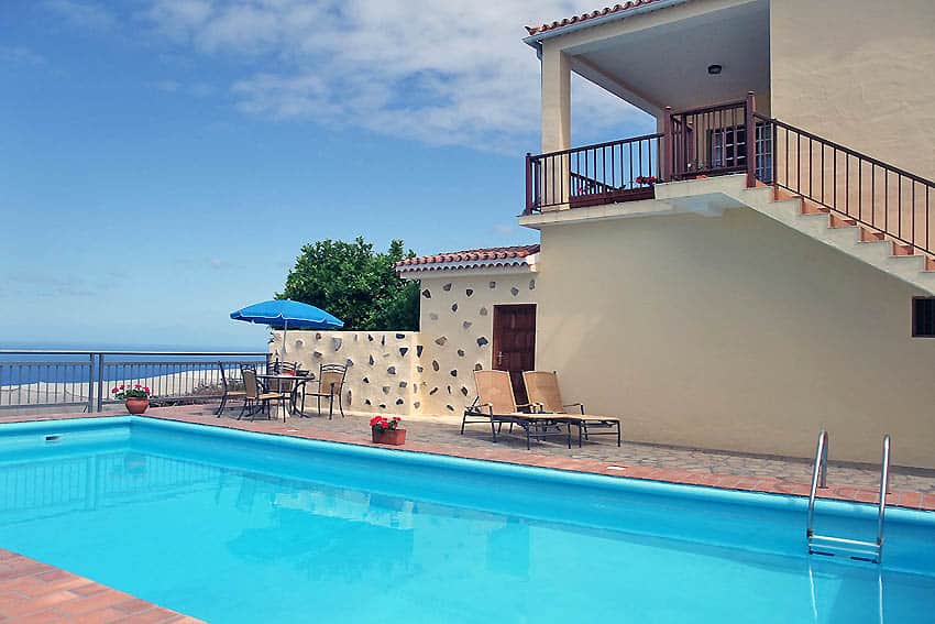 Piscina, Casa Miranda, La Palma Turismo Rural, Tijarafe
