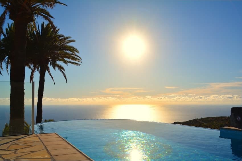 Piscina, Casa Caracol, Casa Rural en La Palma, Tijarafe