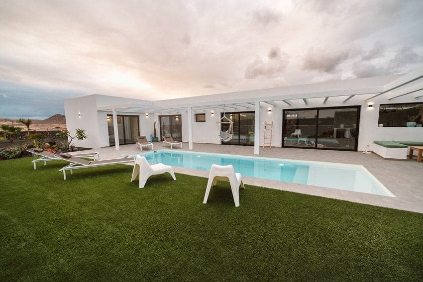 Piscina, Casa Los Lajares, Villa Lajares con Piscina Privada