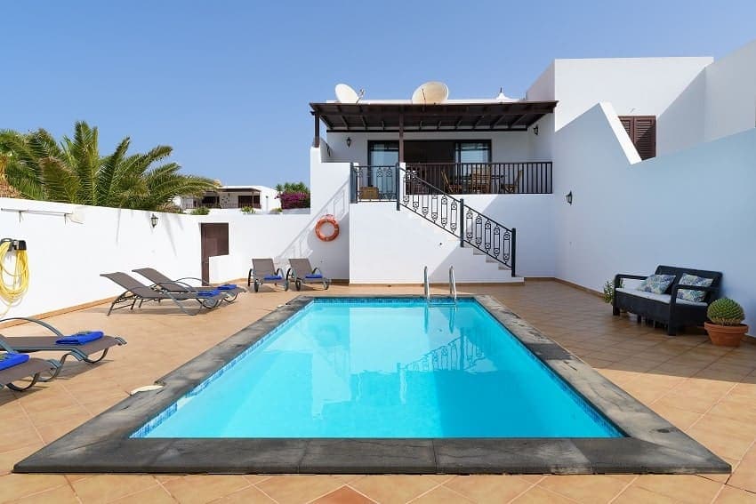 Piscina, Casa Vista Lobos, Vivienda Vacacional Playa Blanca