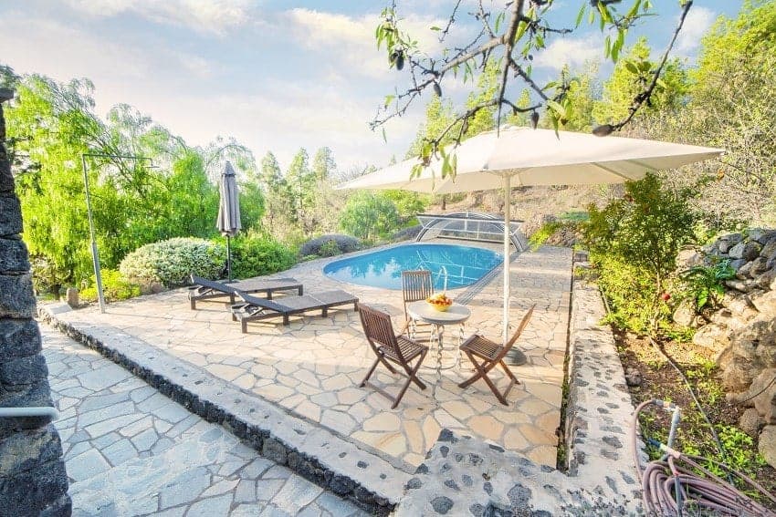 Pool, Country House Tijarafe, Family Villa La Palma