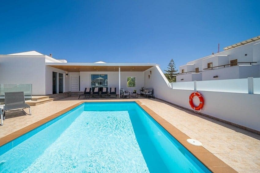 Pool, Villa Cartamar, Ferienhaus Lanzarote