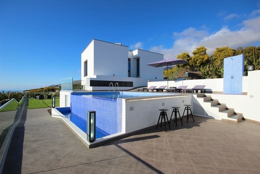 Pool, Villa Espejo, La Palma Ferienhaus