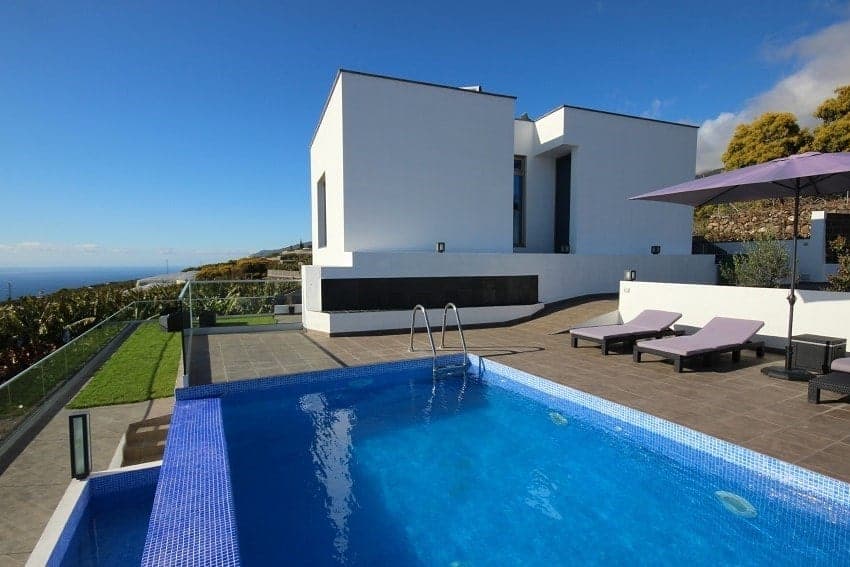 Pool, Villa Espejo, La Palma Ferienhaus