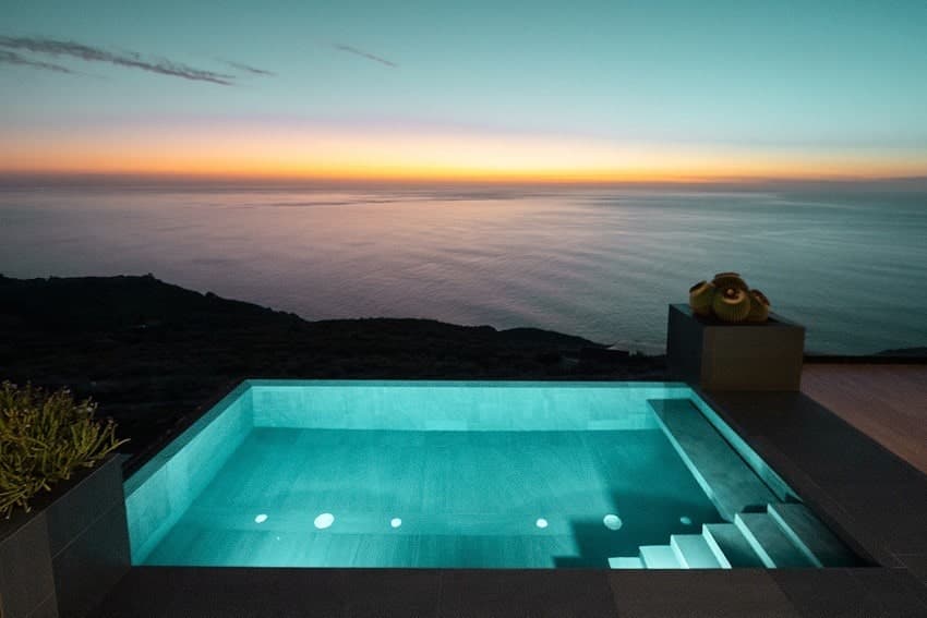 Piscina, Villa Majarona, Villa en La Palma con Piscina Privada